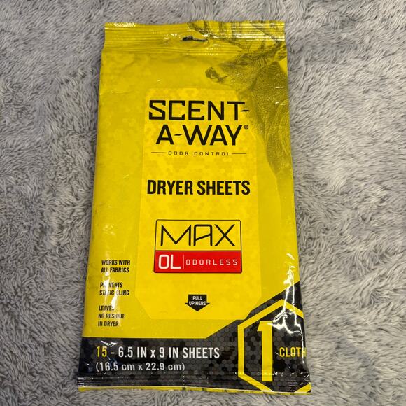 Scent-A-Way Max Dryer Sheets(15 Pack) - Picture 1 of 4
